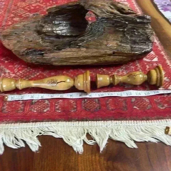 Handcrafted, beautiful tree, candle sticks. These are one of a kind. - Picture 6 of 6
